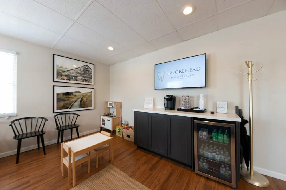 The lobby of Moorehead Dentistry in Batavia, OH